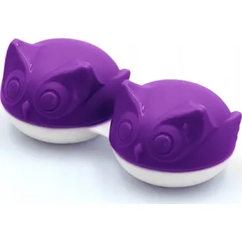 Pouzdro na mobilní telefon Pouzdro na čočky Qcase Sova fialové