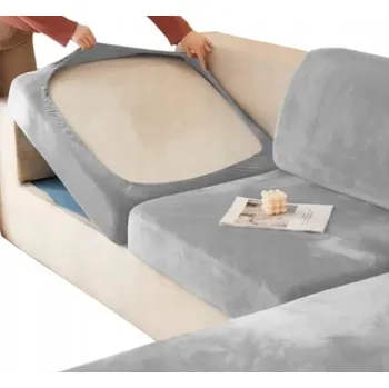 Prostěradlo Potah na pohovku (kanape) Ubieramy-meble šedý