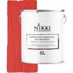 IMPREGNACE NA DŘEVO EXTRA LAZURA OCHRANNÁ S BARVOU JEDNOVRSTVÁ ČERVENÁ 5L