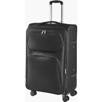 SucceBuy Cestovní Kufr Rozšiřitelný Oxford Látka 50,5x34x82CM Černý