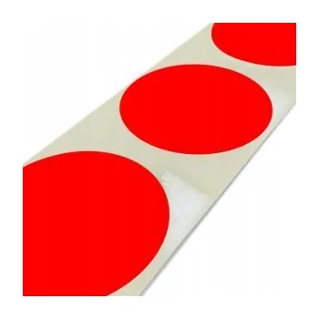 Samolepící etiketa Barevná kolečka pro značení, 30 mm, fluorescenční červená