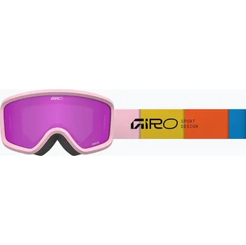 Dětské lyžařské brýle Giro Chico 2.0 Jr light pink blocks/amber pink