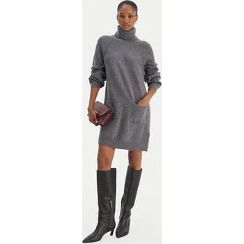 Dámské šaty Liu Jo Úpletové šaty MF5063 MS009 Šedá Regular Fit M