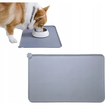 Miska pro psa Podložka pod misku pro zvířata pro psa kočku silikonová 50x30 cm
