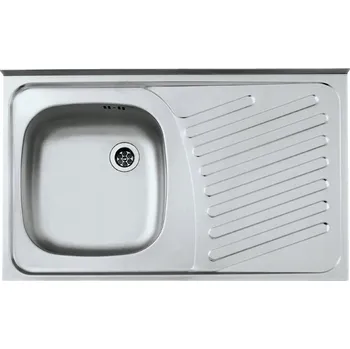 Granitový dřez Jednokomorový dřez Genesis by Alveus Primal 30 ocel stříbrný