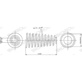 Pružina podvozku MONROE SP3743