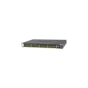 Switch NETGEAR M4300-52G-PoE+ - Přepínač - L3 - řízený - 2 x 10/100/1000/10000 + 2 x 10 Gigabit SFP+ + 48 x 10/100/1000 (PoE+) - proudění vzduchu zpředu dozadu - Lze montovat do rozvaděče - PoE+ (860 W)