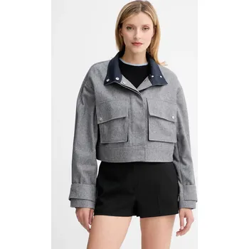 Pánská větrovka Vlněná bunda BOSS Jardia 50548307 šedá 09X, vel. 36