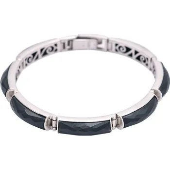 Náramek Stříbrný náramek s onyxy Ag 24,8 g