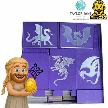 Příslušenství k deskovým hrám Insert Na křídlech draků + Ohnivá akademie | MitroCZECH Barva: Fialová