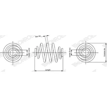 Pružina podvozku MONROE SP0419