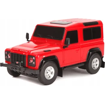 RC model auta Land Rover Defender R/C, měřítko 1:24, Rastar 78500, červené dálkově ovládané auto