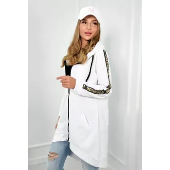 Dámská mikina Kesi Mikina se zipem na zádech bílá Kesi bílá 3226211