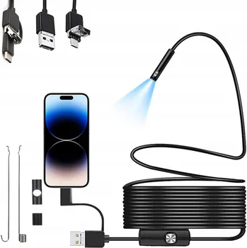 Inspekční kamera endoskopická do dílny pro Android telefon, trubka USB 10 m