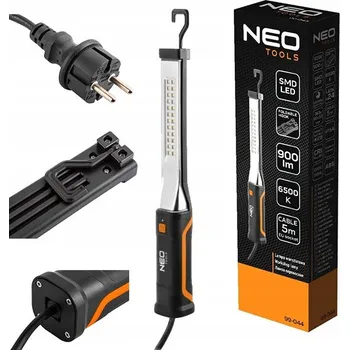 Pracovní světlo NEO Síťová dílenská lampa 230V 900 lm SMD, kabel 5 m 99-044