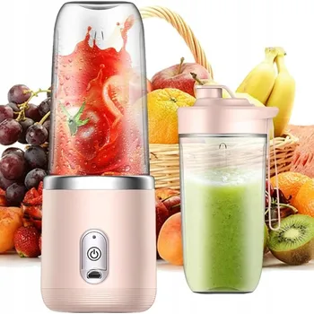 BEZPRZEWODOWY PŘENOSNÝ TURISTICKÝ BLENDER KEMPING 400ML + 2 KELÍMKY