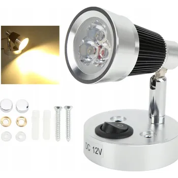 Nástěnné svítidlo Nástěnná lampa LED 12V Otočná Nastavitelná