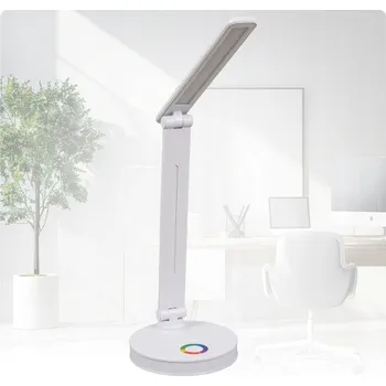 Lampička LED stolní lampička RGB 3 barvy, herní, bílá, regulace jasu