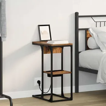 Ložnice Noční skříňka Kouřový dub 41,5 x 26 x 60,5 cm kompozitní dřevo