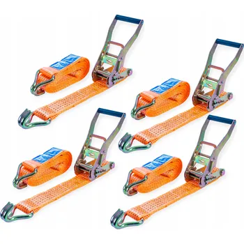 Upínací popruh Sada 4x upínacích popruhů pro náklad na přívěs 4M/50mm/5T, popruhy na přívěsný vozík