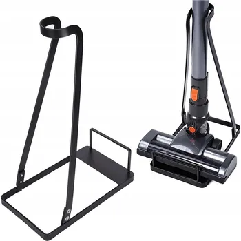 ČERNÝ STOJAN Z VYSOCE KVALITNÍ OCELI PRO ULOŽENÍ VYSAVAČE