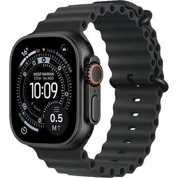 Chytré hodinky Apple Hodinky Ultra 3 GPS + Cellular, 49mm černé titanové pouzdro, černý oceánský řemínek