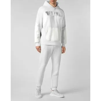 Pánská mikina Plein Sport Mikina 1475 Bílá Regular Fit 3XL