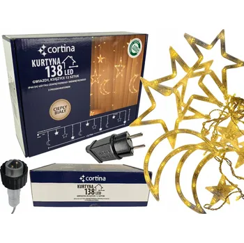 Vánoční dekorace Vánoční osvětlení na stromeček Cortina venkovní 7,75 m 101 - 200 světýlek