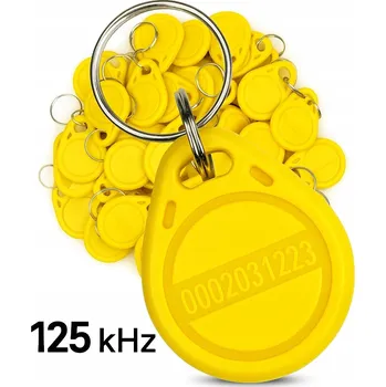 Sada RFID přívěsků 125kHz Unique MIA EMB2 Žlutá 100 ks