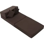 Max-i Skládací matrace / křeslo ALOHA 70x200 hnědá / látka TRINITY 06