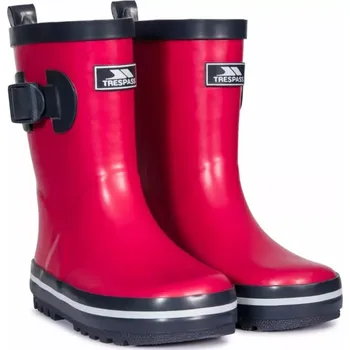 Dívčí holínky Dětské holínky Trespass Trumpet Trespass černá | červená 3468035