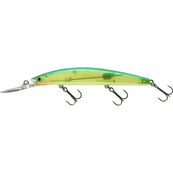Umělá nástraha Wobler Daiwa Tournament Double Clutch 95SP-G Lime Chartreuse