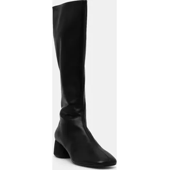 Dámské kozačky Kožené kozačky Vagabond Shoemakers LIVIA dámské, černá barva, na podpatku, 5856-001-20 5856.001.20 99X, EUR 36