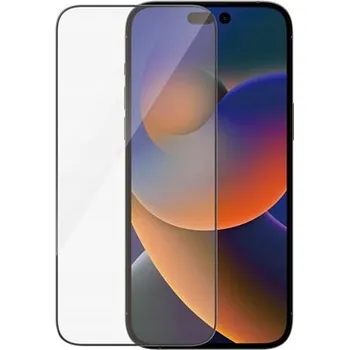 Tvrzené sklo (Temperd Glass) PANZERGLASS pro Apple iPhone 14 Pro Max - Ultra wide fit - černý rámeček