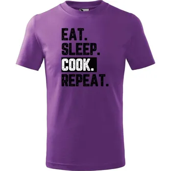 Chlapecké oblečení DOBRÝ TRIKO Dětské tričko s potiskem Cook Velikost: 158/12 let, Barva: Fialová