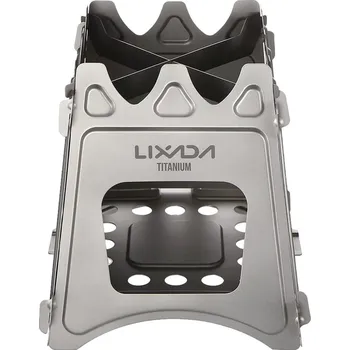 pumpička Skládací Titanový Vařič na Dřevo – Ultralehký Kempingový