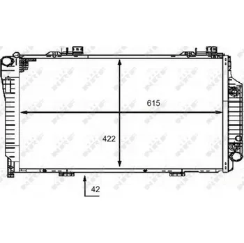 Chladič motoru Chladič, chlazení motoru NRF 58483