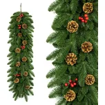 Girlanda jedle s přírodními šiškami a…