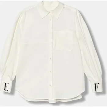 Chlapecká košile Dětská bavlněná košile Elisabetta Franchi EFCA270.0.CA235 bílá 00X, vel. 152