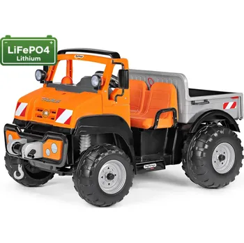 Dětské elektrovozidlo Peg-Pérego Taurus Lithium 12,8V 12,9Ah 350W (dvoumístný náklaďák s LiFePO4 12,8V baterií)
