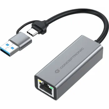 Conceptronic USB adaptér CONCEPTRONIC USB3.2 Gen 1 -> RJ45 adaptér 10/10001000