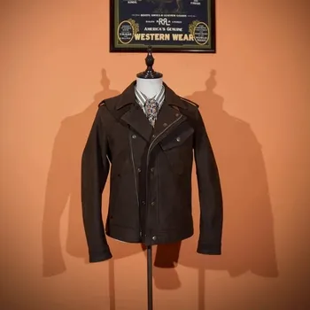 Moto bunda Leather Fashion Kožená bunda z toskánské hovězí kůže s vlněnou podšívkou Velikost: M