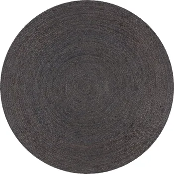 Koberec Ručně vyrobený jutový koberec, kulatý, 90 cm,