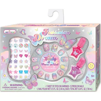 Přípravek na nehty Sada laků a samolepek na nehty MOTÝL