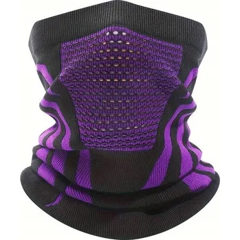 Nákrčník TXR Priedušný termo nákrčník fialový (vhodné pre motorkárov, cyklistov, turistov a ďalších; priedušný, odolný a pružný)