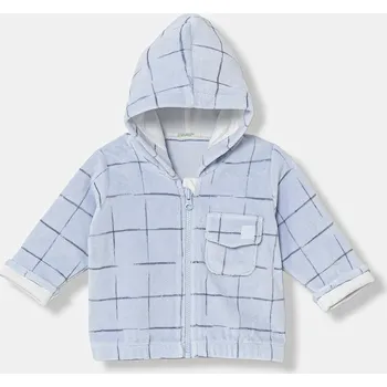 Kojenecká mikina United Colors of Benetton 3EOAA501Q.W.Seasonal modrá 05X, vel. 56