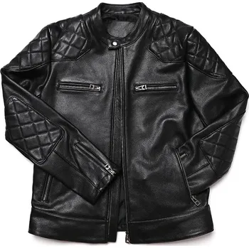 Moto bunda Leather Fashion Motorkářská bunda z hovězí kůže v moderním střihu Barva: Černá, Velikost: M