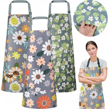 Kuchyňská zástěra FARTUCH GASTRONOMICZNY KUCHYŇSKÁ ZÁSTĚRA OCHRANNÁ dámská pánská 3 KUSY