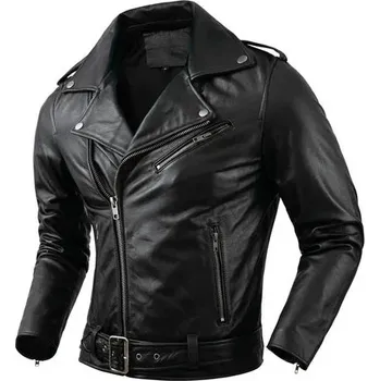 Moto bunda Leather Fashion Kožená motorkářská bunda z pravé hovězí kůže Velikost: XXS, Barva (Varianta): Black Cowhide