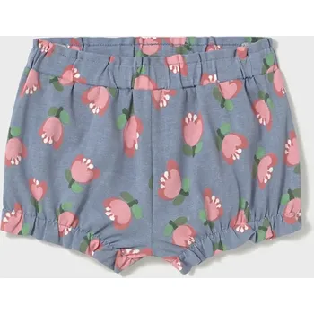 Chlapecké kraťasy Dětské bavlněné šortky Mayoral modrá barva, vzorované, 1228 1228.4M.Baby.PPYA 55X, vel. 104